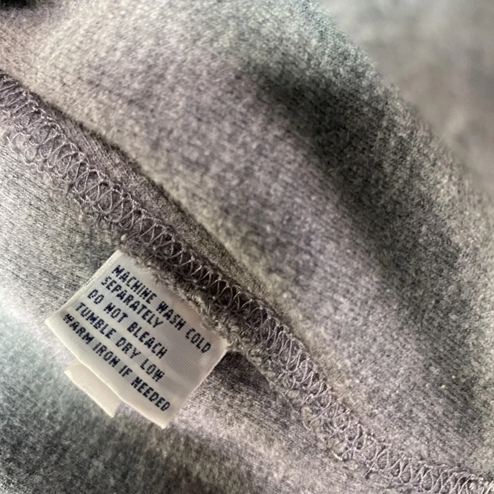 Polo Ralph Lauren‎ Hoodie Mens Large Gray Cotton Full Zip Pony Logo Sweatshirt